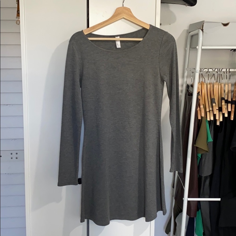 American Apparel Grey Mini Dress, Size Medium
